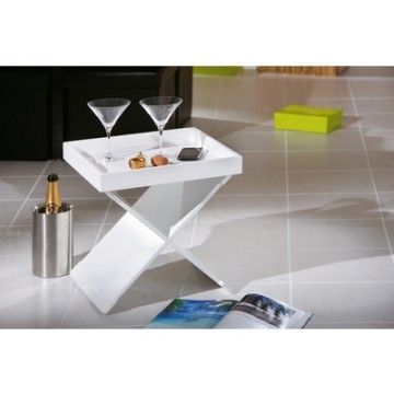 EGON table d'appoint blanche
