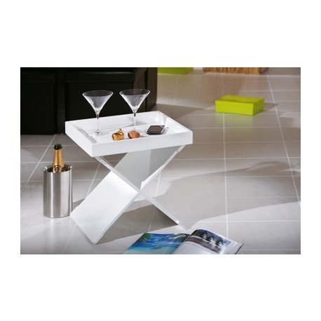 EGON table d'appoint blanche