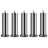 Jeu de 5 pieds chrome 15cm