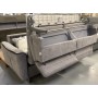 Rapido "166" Banquette GRIS CLAIR Convertible matelas H18cm