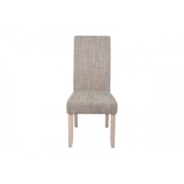 SAGUA Chaise tissus beige chiné