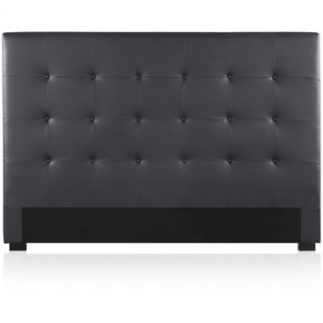 PREMIUM Tête Lit 140 (152cm) Noir capitonnée P.U