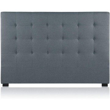 PREMIUM Tête Lit 180 (192cm) Gris capitonnée tissu