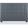 PREMIUM Tête Lit 180 (192cm) Gris capitonnée tissu