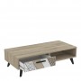 HELSINKI Table basse 1 tiroir 1 niche