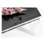 BAROQUE Table basse chrome verre noir