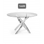 OLIVIA Table ronde pieds chromés D120