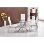 OLIVIA Table ronde pieds chromés D120