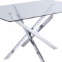 OLIVIA Table rectangulaire pieds chromés 150cm